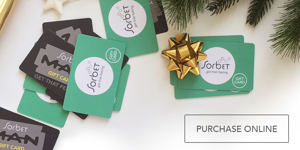 The Gift of giving... a Sorbet Gift Card! Sorbet Drybar